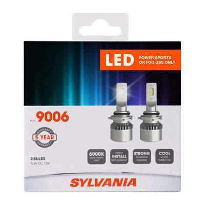 SYLVANIA 9006 LED Fog & Powersports Bulb, 2 Pack