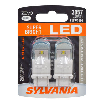 SYLVANIA 3057 WHITE ZEVO LED Mini, 2 Pack